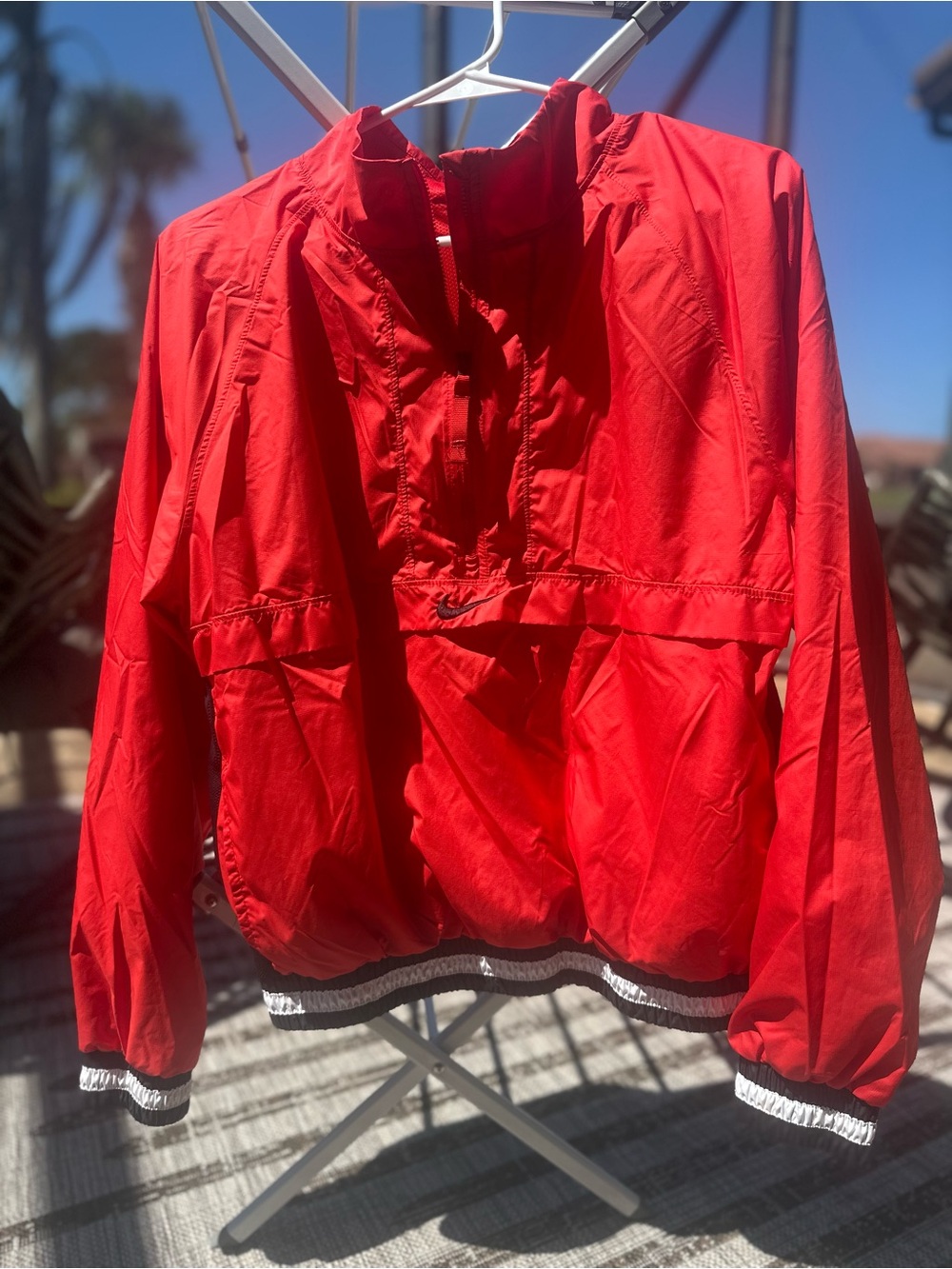 Nike Red Pullover Windbreaker